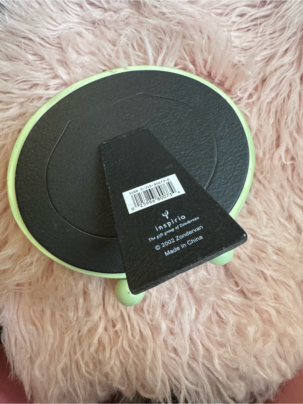 Round Mint Green Bear Photo Frame - "A bear hug for my sister" - Picture 3 of 3